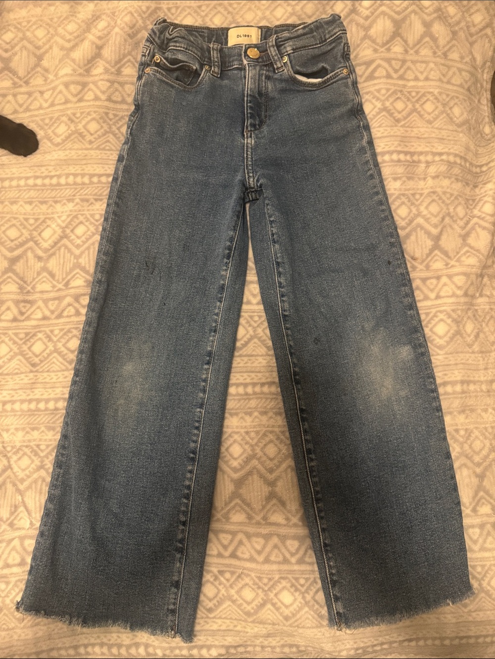 DL1961 girls Bootcut Jeans in Medium Blue Denim